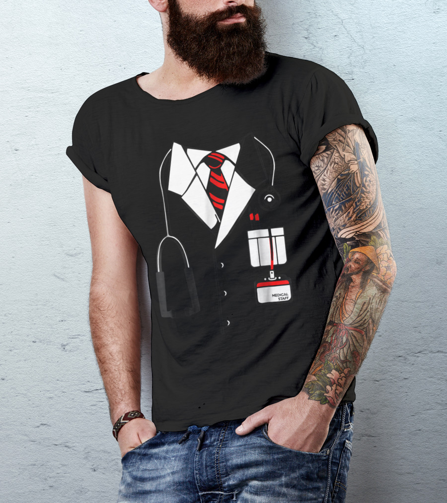 Medical Staff Halloween Doctor Stethoscope Costume T-Shirt