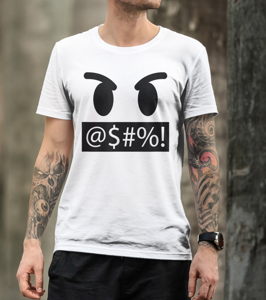 Halloween Costume Serious Swearing Emojis T-Shirt