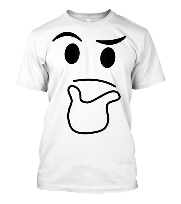 Halloween Thinking Emoji Costume Emoticon T-Shirt
