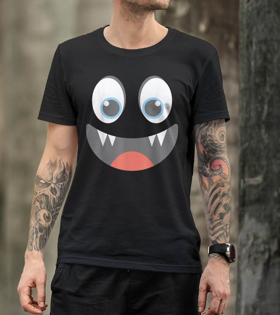 Halloween Vampire Face Emoticon Group Collection T-Shirt