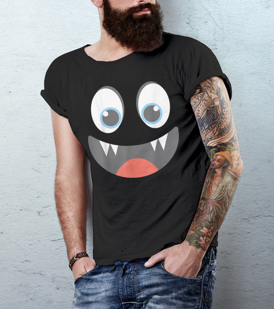 Halloween Vampire Face Emoticon Group Collection T-Shirt
