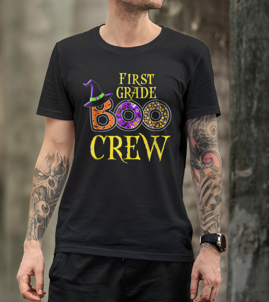 First Grade Boo Crew Halloween Costume T-Shirt