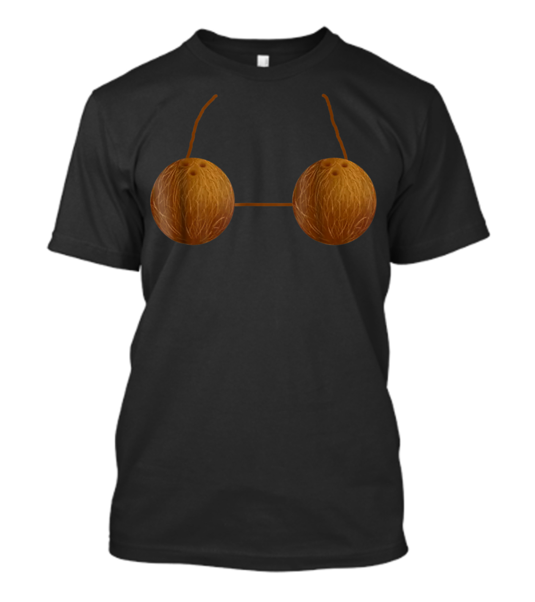 Halloween Funny Coconut Bra Costume Top T-Shirt