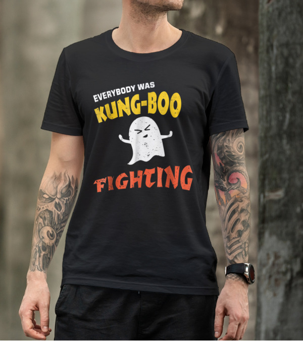 Everybody Was Kung-Boo Fighting Ghost Halloween T-Shirt