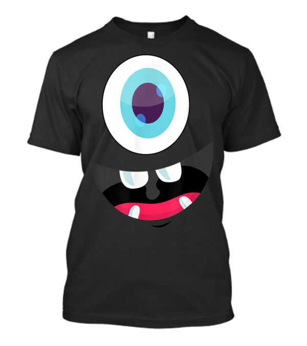 Halloween Monster Cyclops Smiling Face T-Shirt