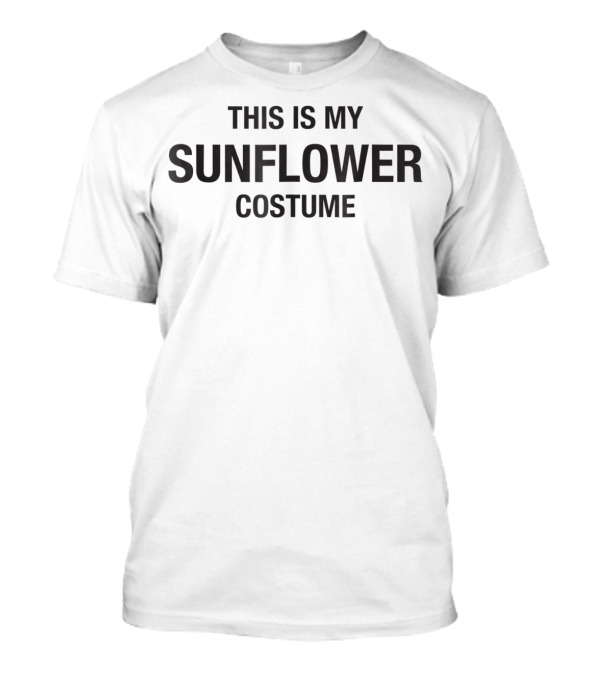 Halloween This Is My Sunflower Costume Yellow T-Shirt