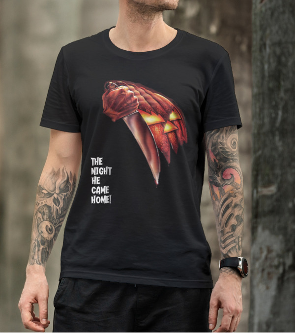 Halloween Pumpkin Knife The Night He Came Home T-Shirt