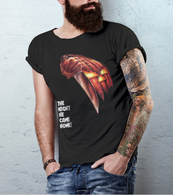 Halloween Pumpkin Knife The Night He Came Home T-Shirt