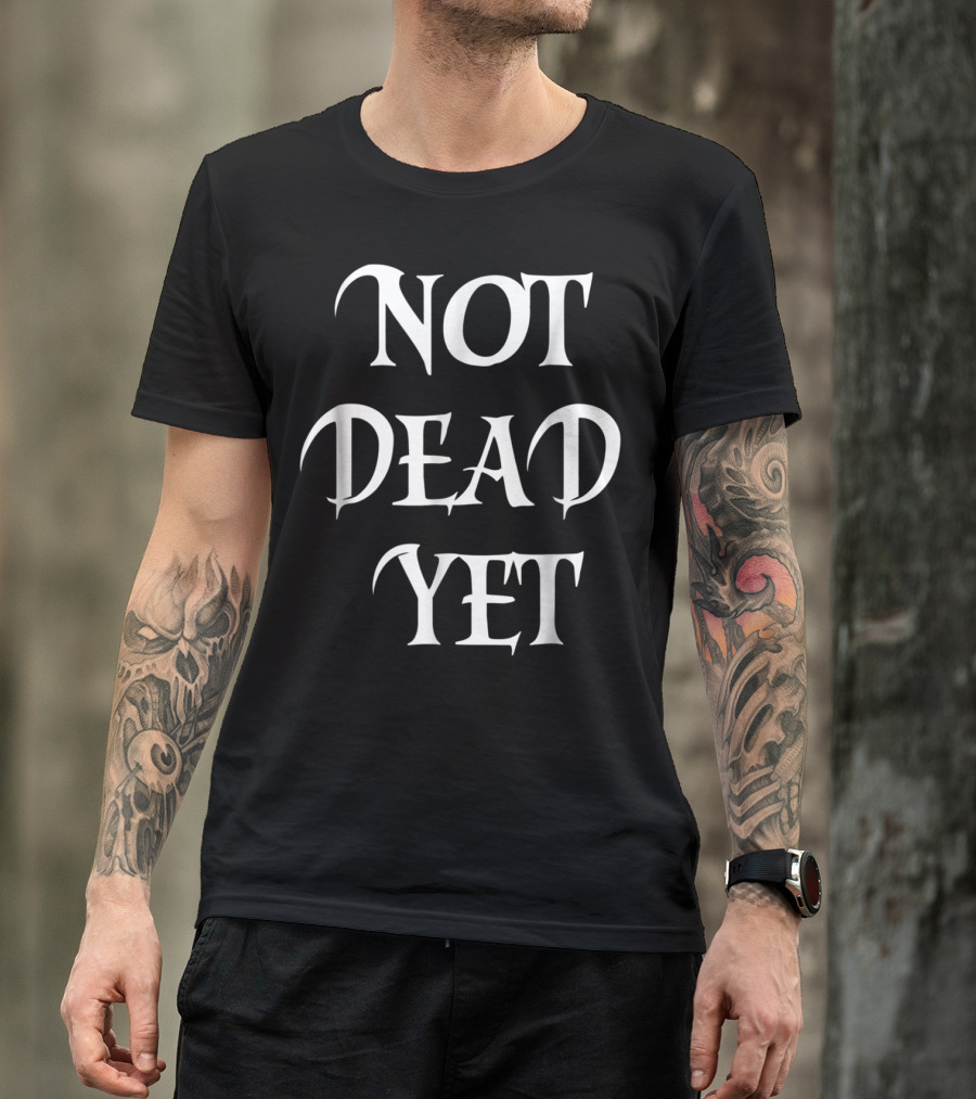 Not Dead Yet Halloween Zombie Veteran T-Shirt