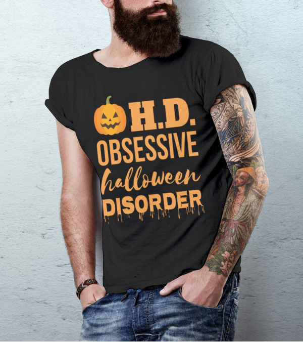 Halloween H.D. Obsessive Disorder Pumpkin T-Shirt