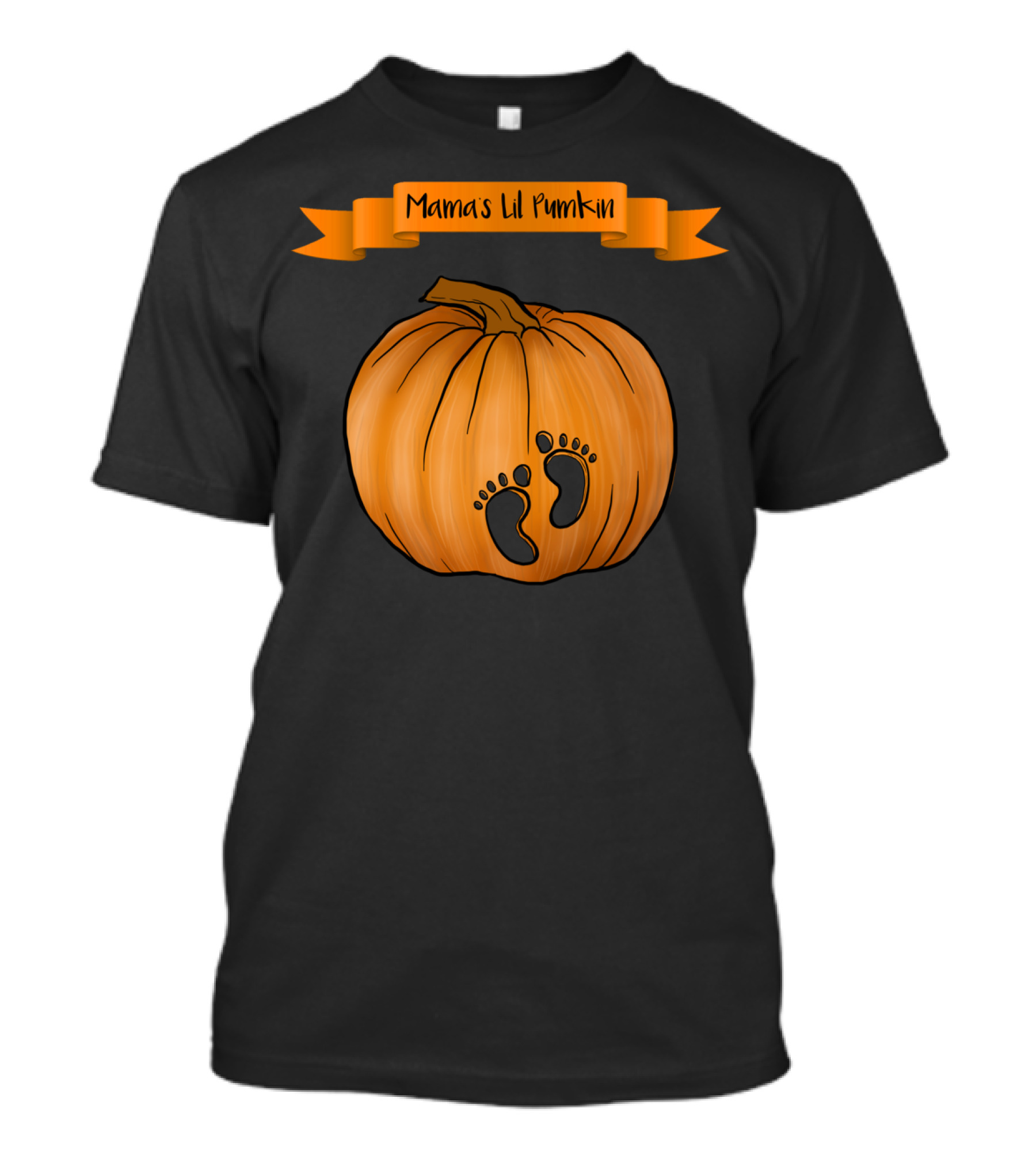 Mama's Lil Pumpkin Halloween Pregnancy Announcement T-Shirt