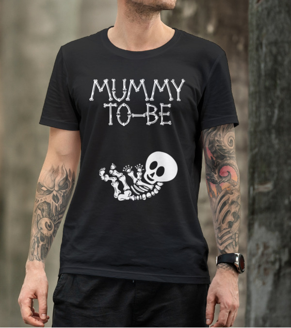 Mummy To Be Halloween Pregnancy Baby Skeleton T-Shirt