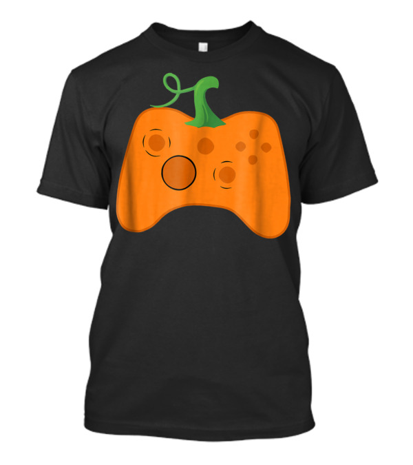 Halloween Pumpkin Gamer Video Game Party Controller T-Shirt