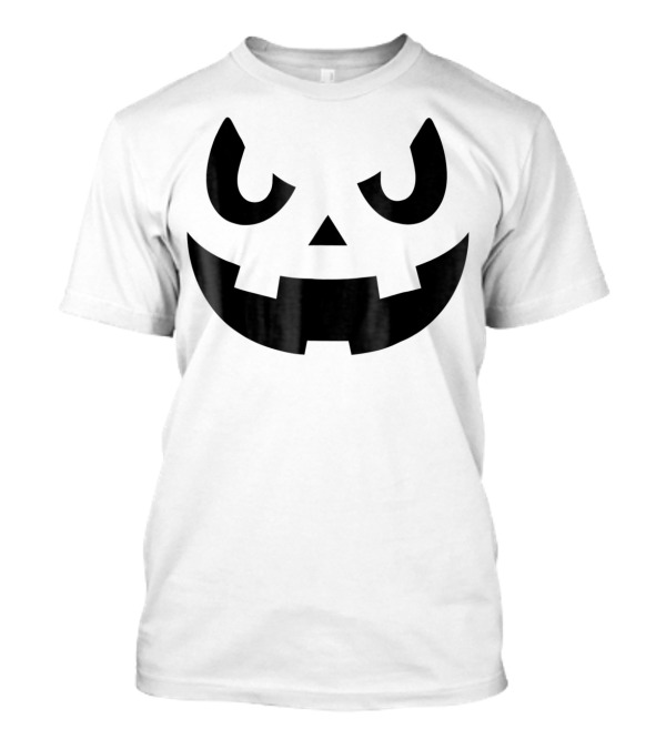 Halloween Black Pumpkin Face Jack O'Lantern T-Shirt