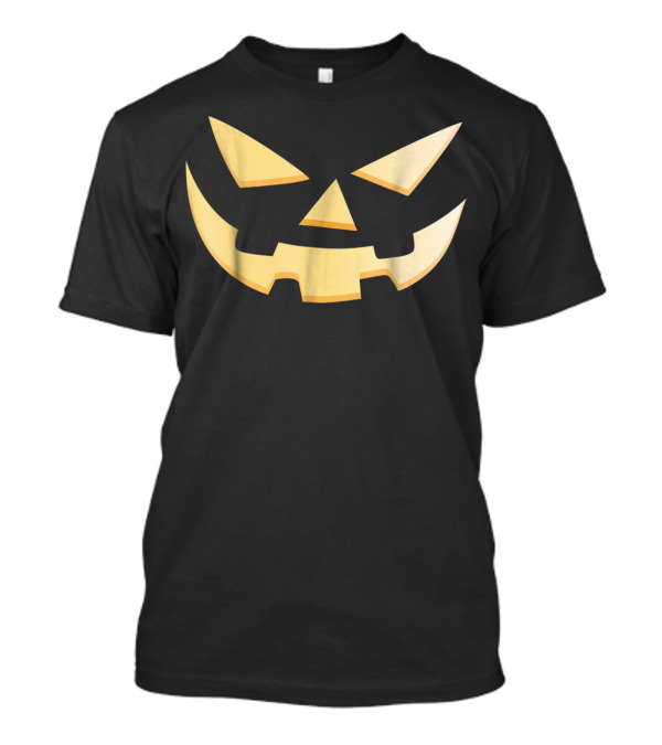 Halloween Spooky Pumpkin Jack O Lantern Face T-Shirt
