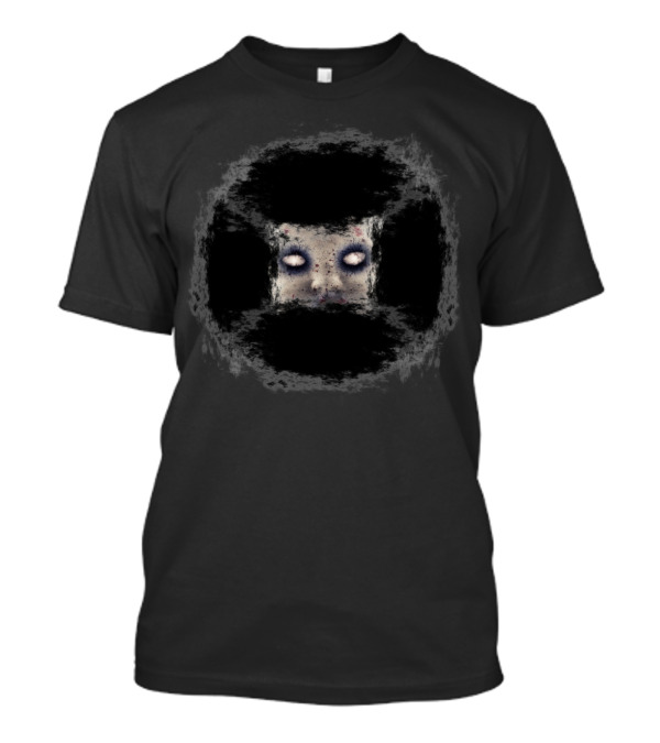Halloween Scary Skull Creepy Eyes Horror Ghoulish Face Darkness T-Shirt