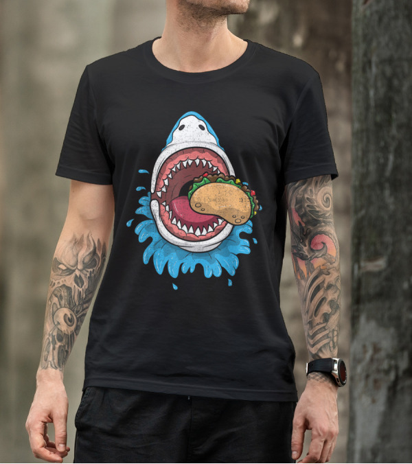 Halloween Shark Taco Fiesta Mexican T-Shirt
