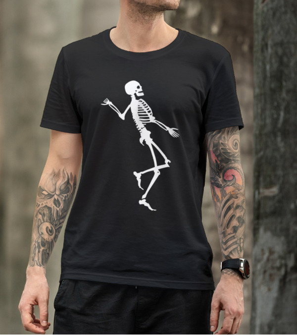 Halloween Cringe Hype Skeleton Bones Dance T-Shirt