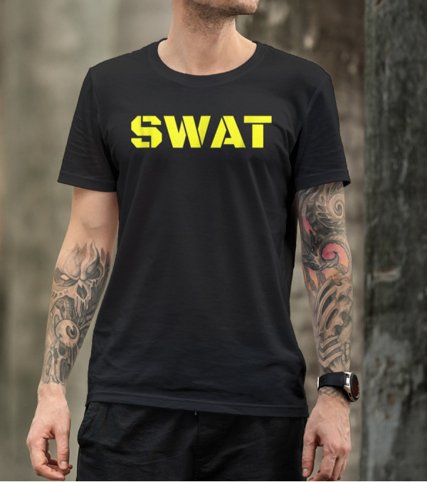 Halloween SWAT Team Police Cop Costume T-Shirt