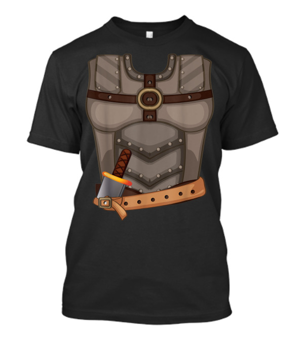Halloween Viking Costume Armor With Cute Scandinavian Sword T-Shirt