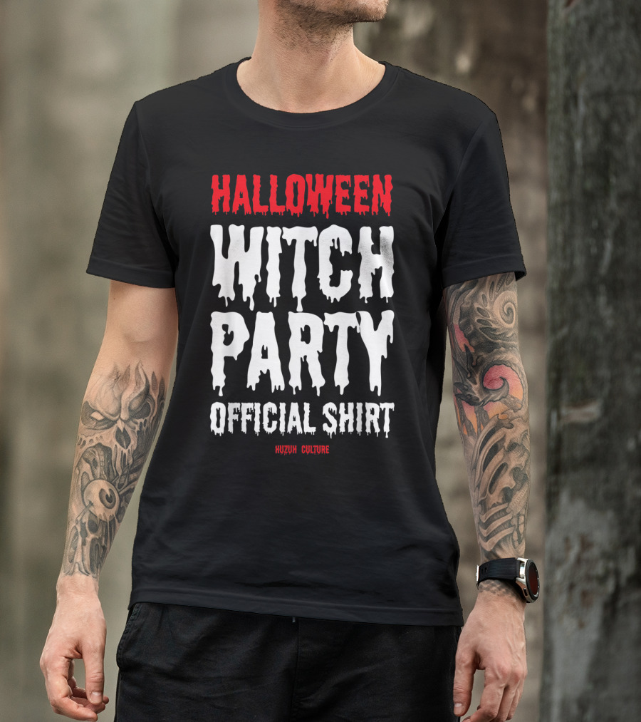 Halloween Witch Party Halloqueen Horror Queen Official Shirt Huzuh Culture T-Shirt