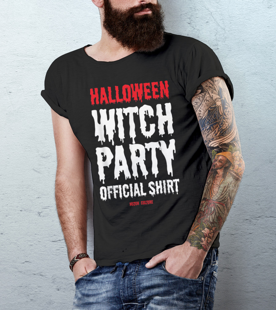 Halloween Witch Party Halloqueen Horror Queen Official Shirt Huzuh Culture T-Shirt