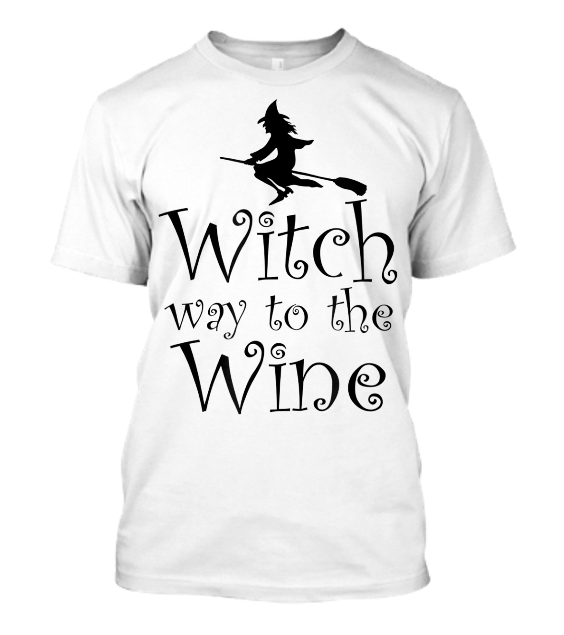 Halloween Women Witch Way To The Wine T-Shirt