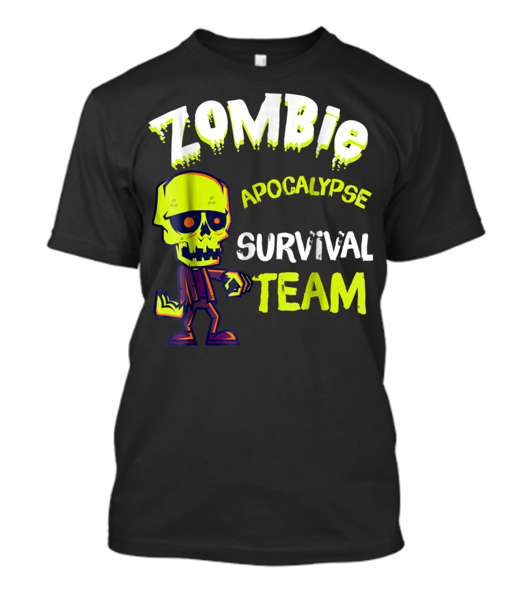 Zombie Apocalypse Survival Team Halloween T-Shirt