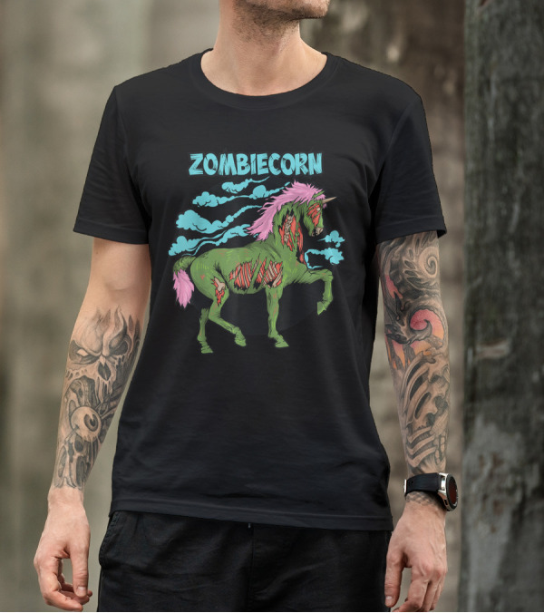 Zombiecorn Scary Halloween Horse Monster T-Shirt