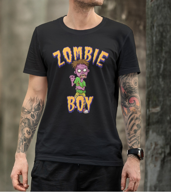 Halloween Zombie Boy Kid Child Rigor T-Shirt