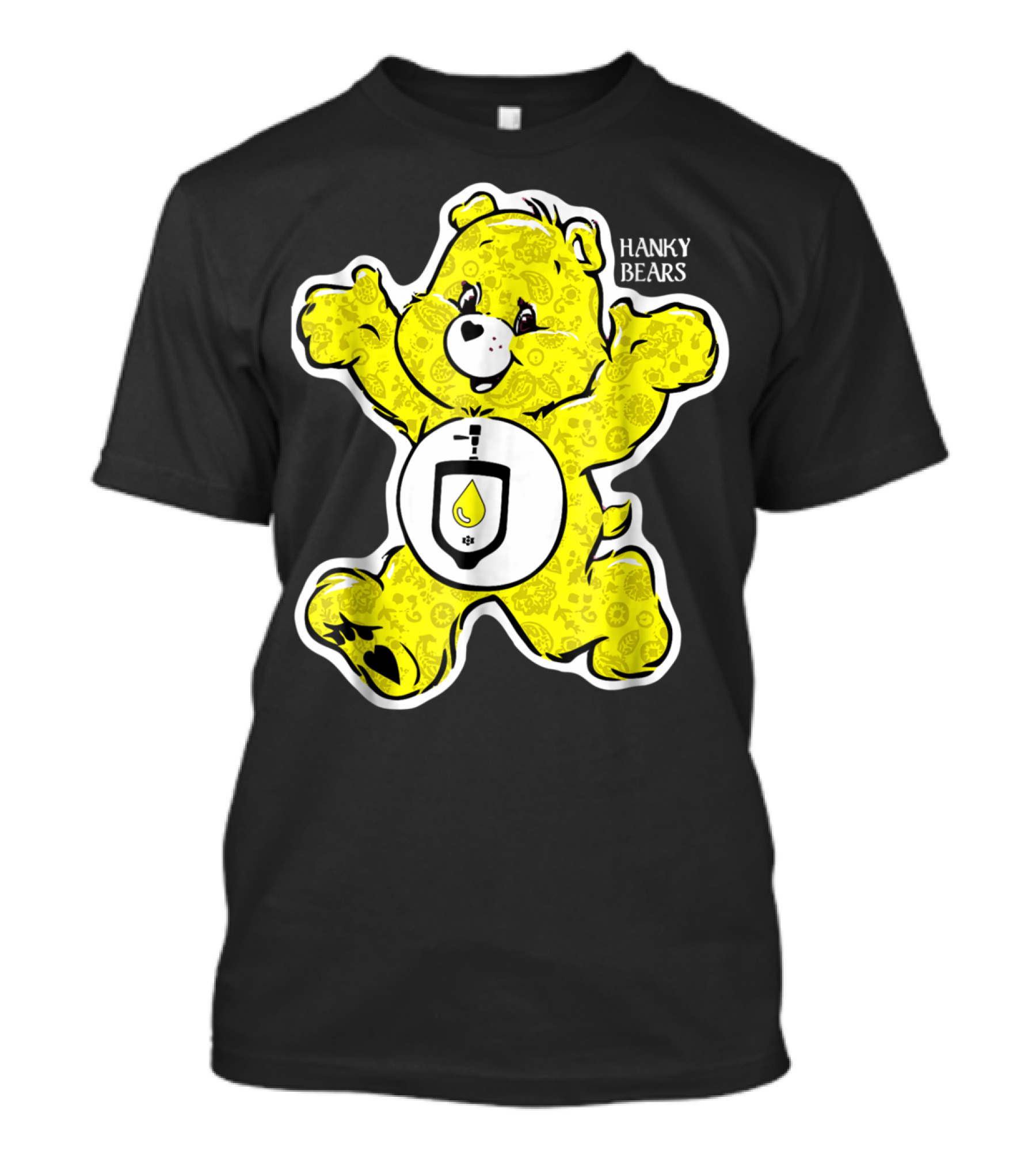 Hanky Bears Yellow Watersports Iconic Character T-Shirt