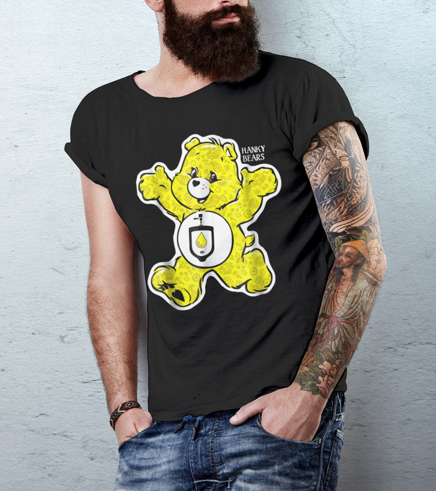 Hanky Bears Yellow Watersports Iconic Character T-Shirt