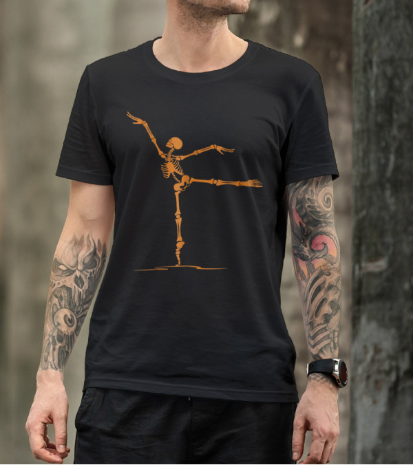 Happy Halloween Ballet Skeleton JQ Costume T-Shirt