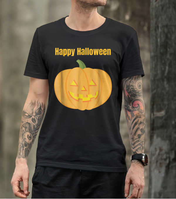 Happy Halloween Pumpkin Jack O Lantern T-Shirt