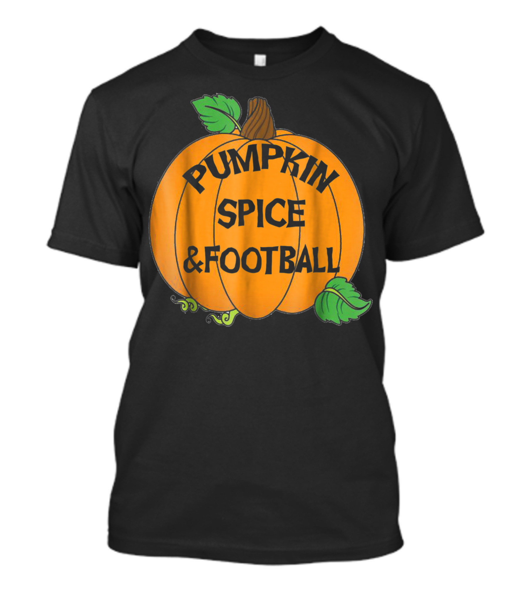 Pumpkin Spice And Football Halloween T-Shirt