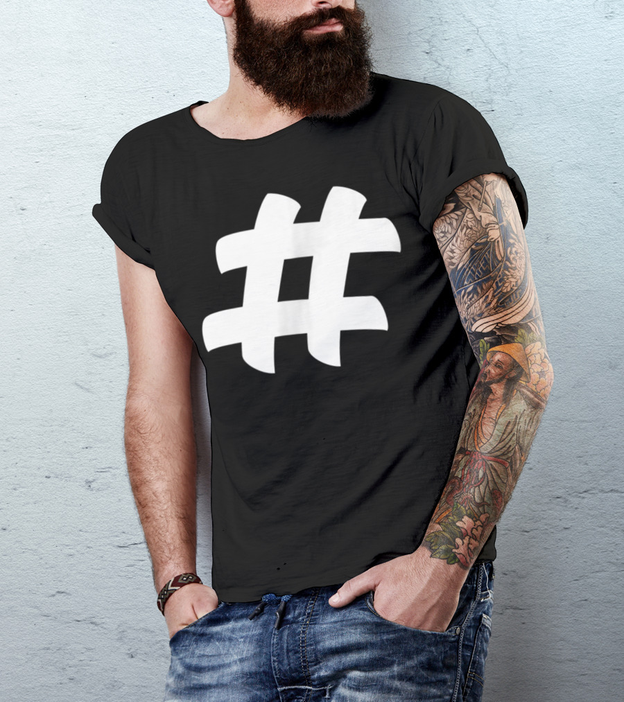 Hashtag Halloween Couple Costume T-Shirt