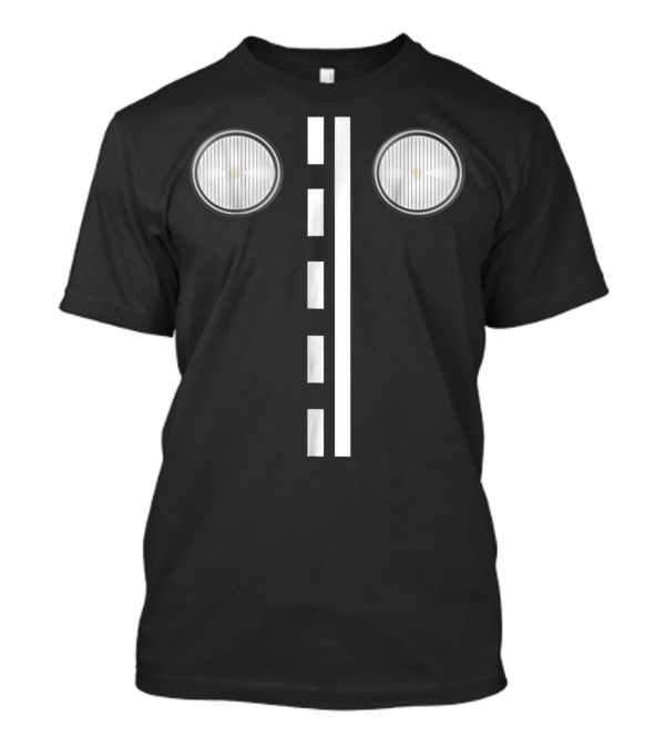 Headlights And Road Markings With Stripes T-Shirt