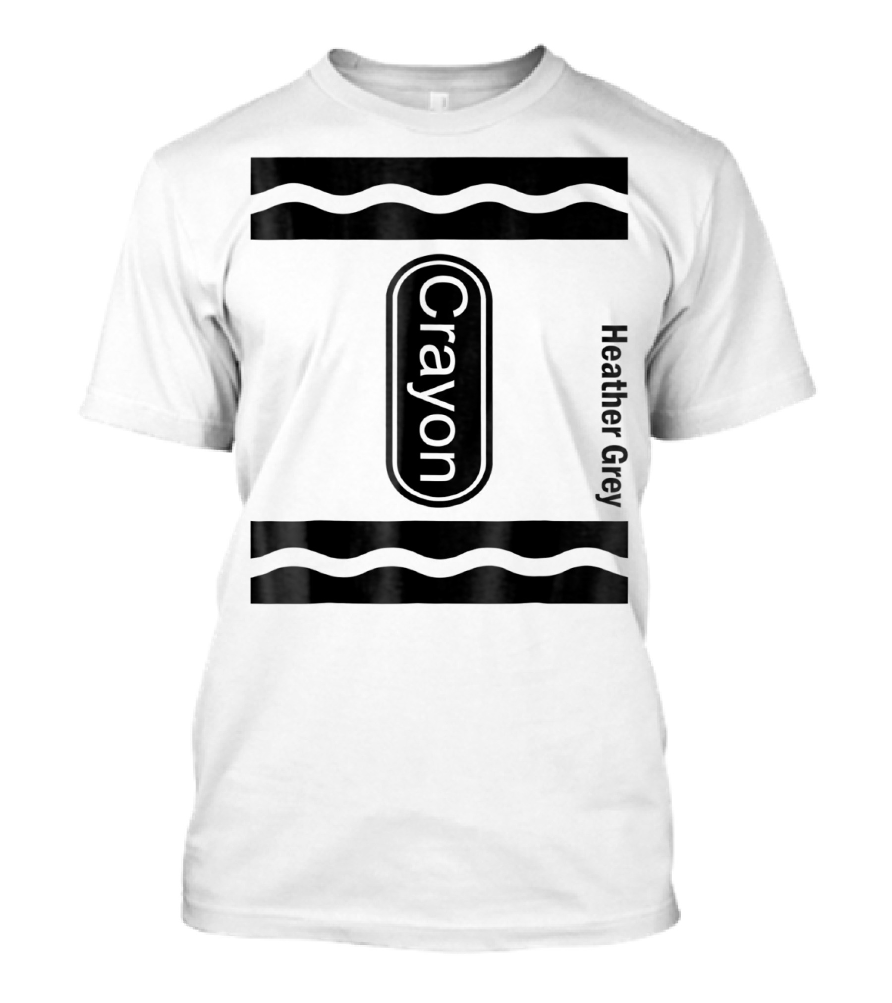 Heather Grey Crayon Box Crayon T-Shirt