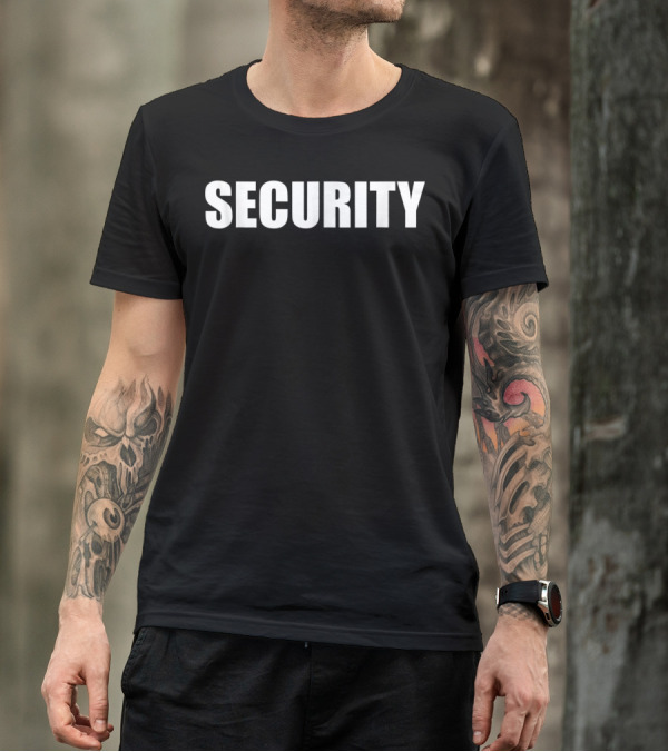 High Visibility Security Black T-Shirt