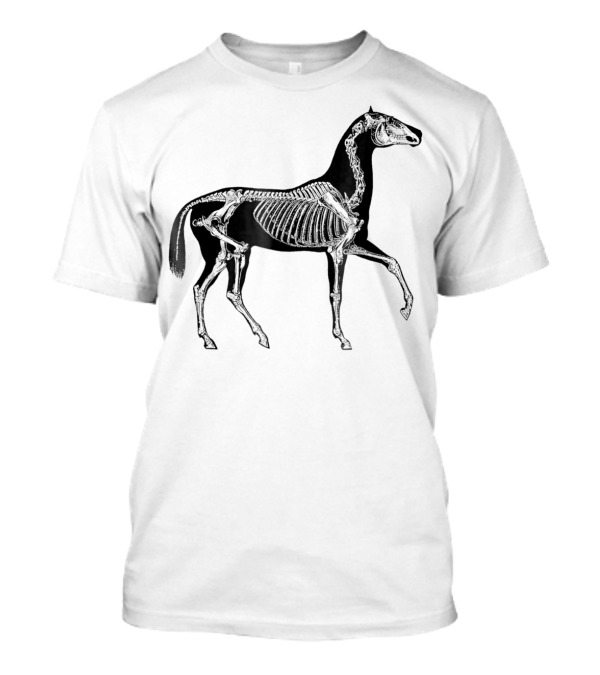 Halloween Horse Skeleton Anatomy X-Ray T-Shirt