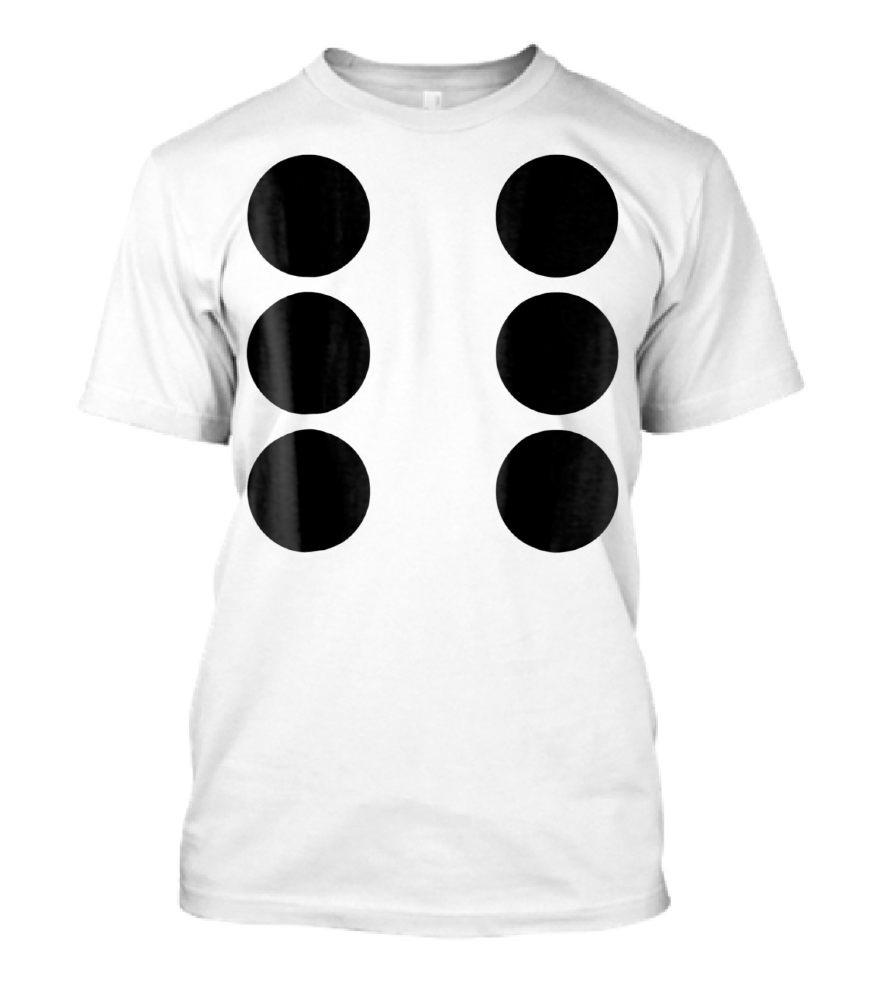 Human Dice Six Halloween Group Team Costume T-Shirt