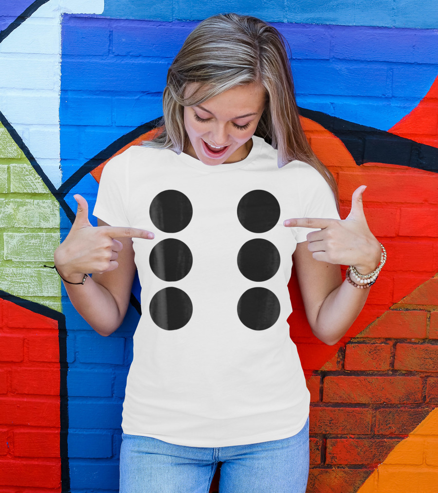Human Dice Six Halloween Group Team Costume T-Shirt