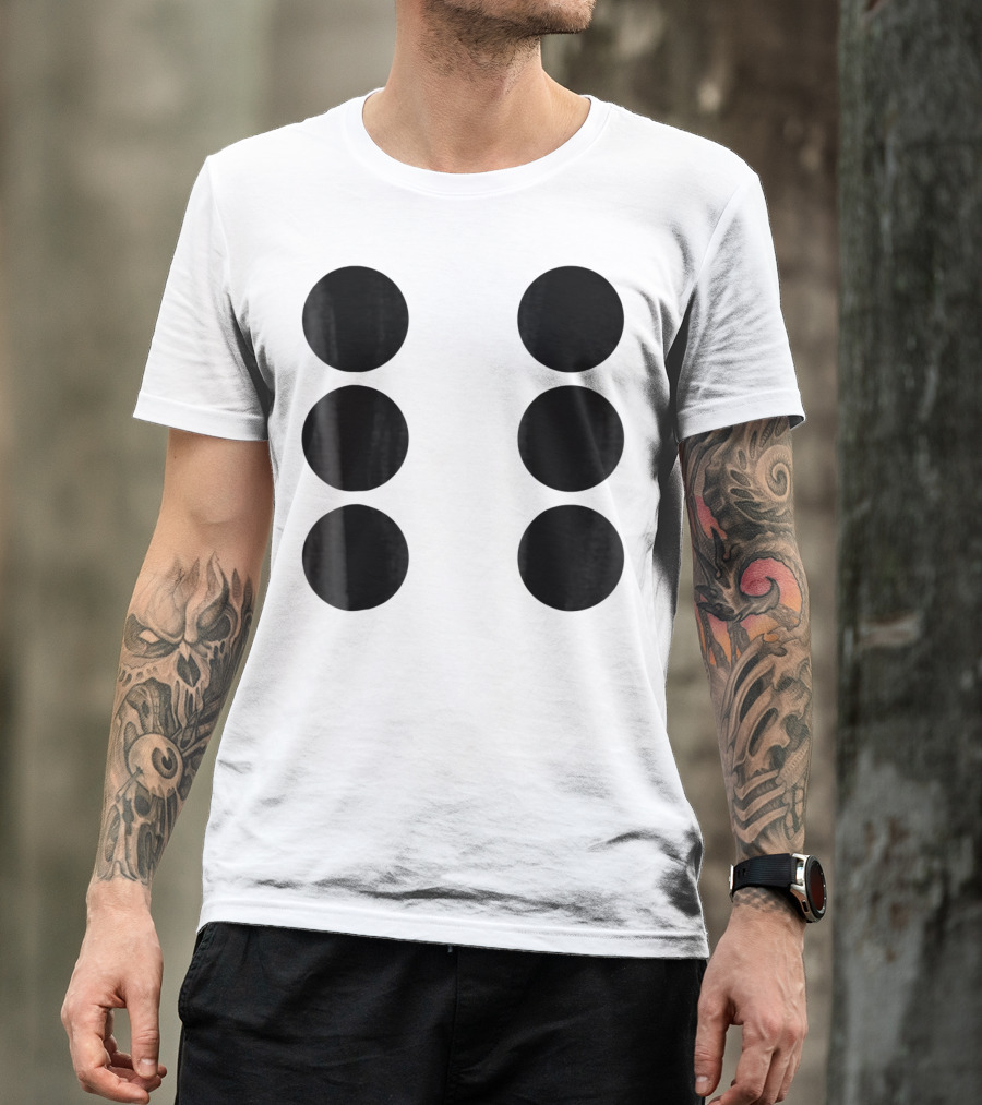 Human Dice Six Halloween Group Team Costume T-Shirt