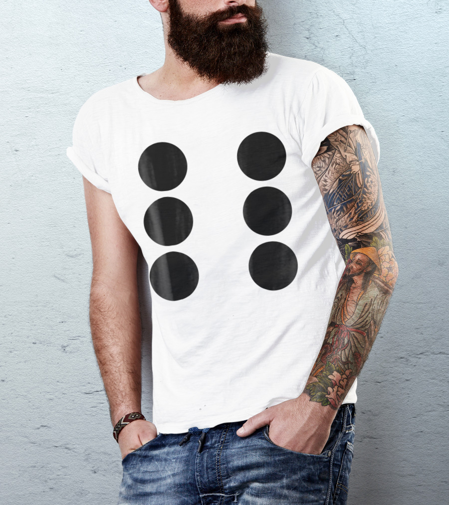 Human Dice Six Halloween Group Team Costume T-Shirt