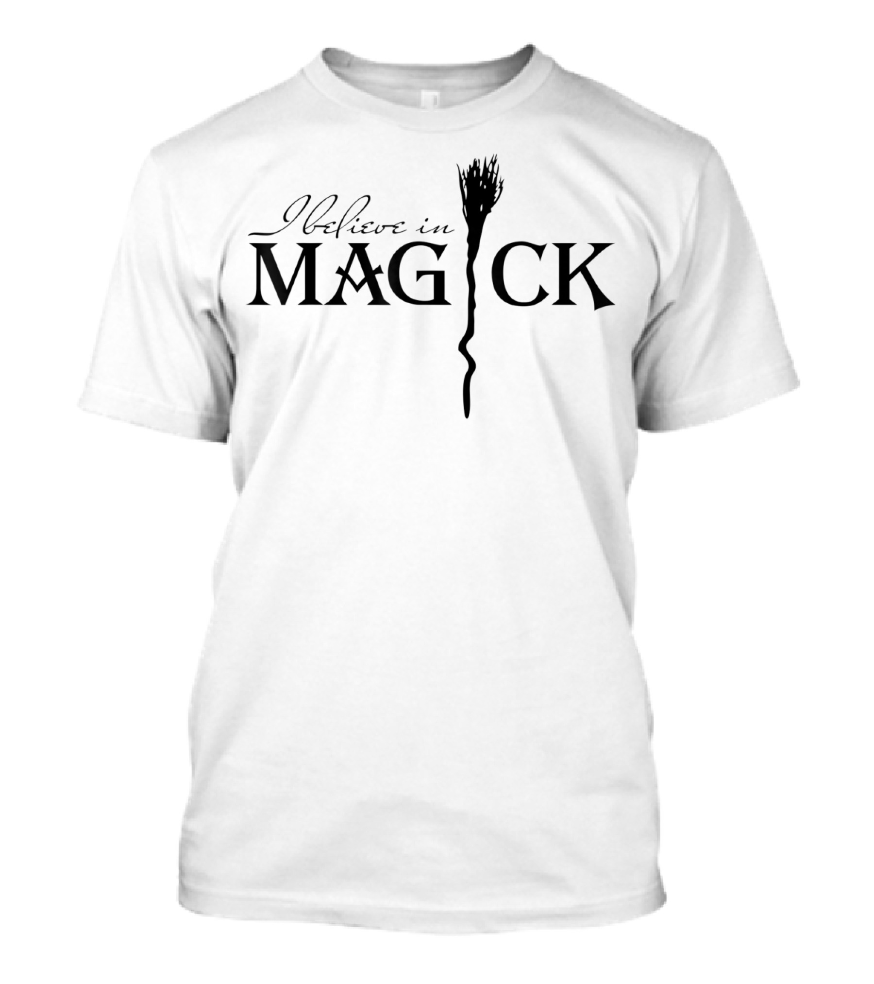 I Believe In Magick Fantasy Broomstick Concept T-Shirt