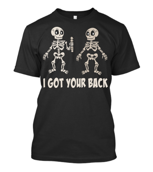 I Got Your Back Skeleton Twins Halloween T-Shirt