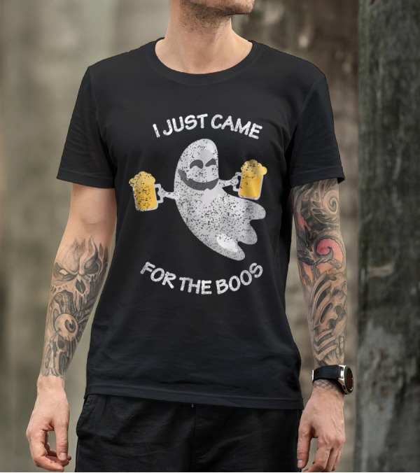 I Just Came For The Boos Ghost With Beer Mugs T-Shirt
