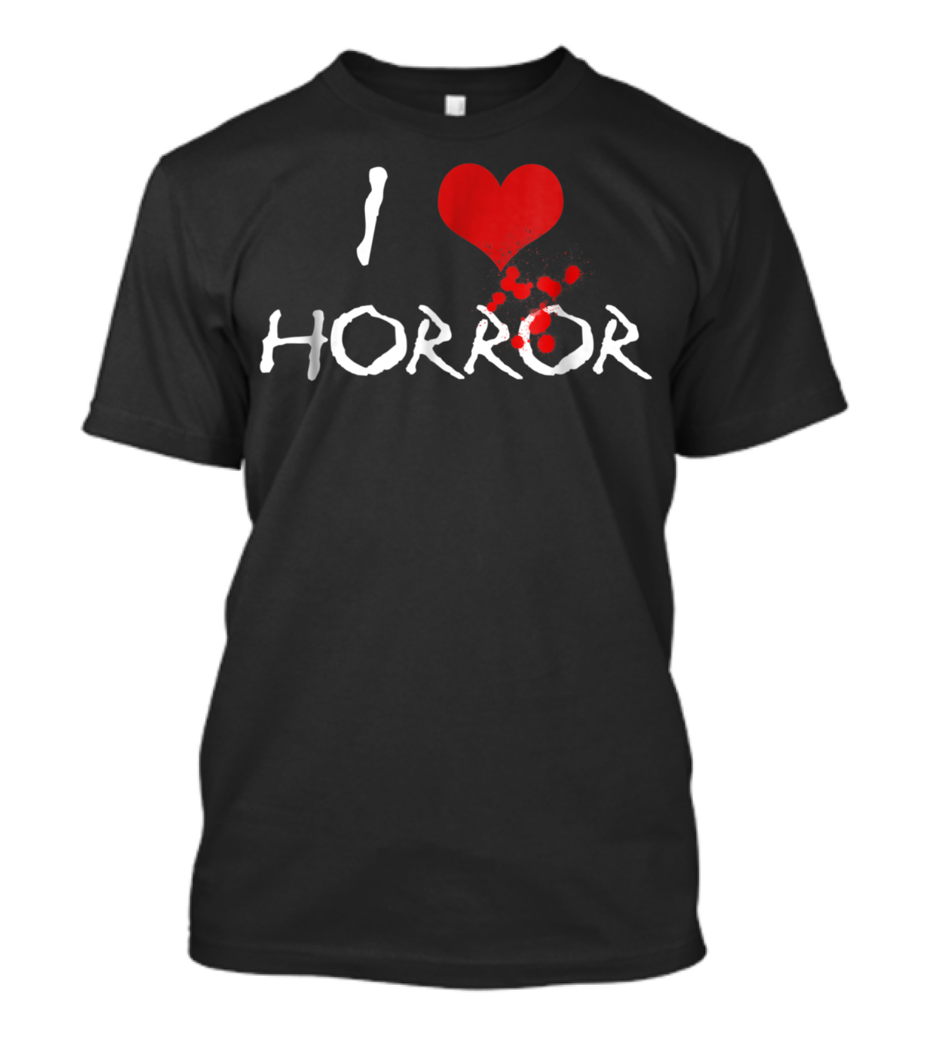 I Love Horror Movie Fan Bloody Heart T-Shirt