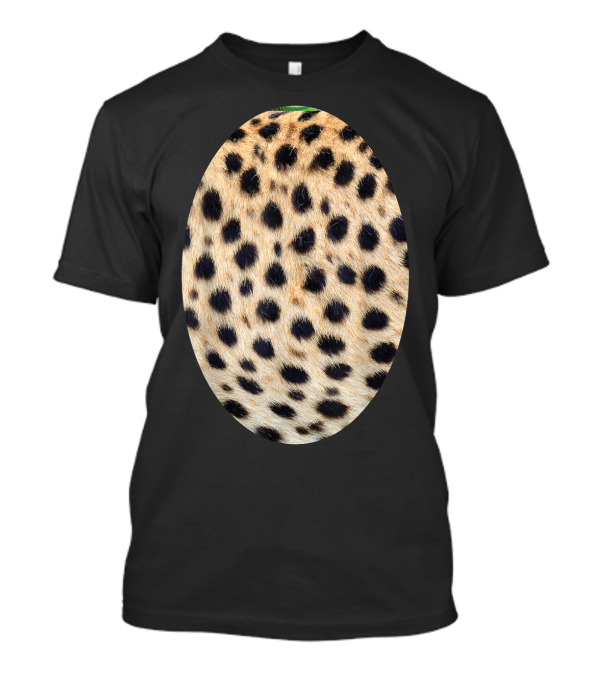 Halloween Cheetah Costume Spotted Pattern Belly T-Shirt