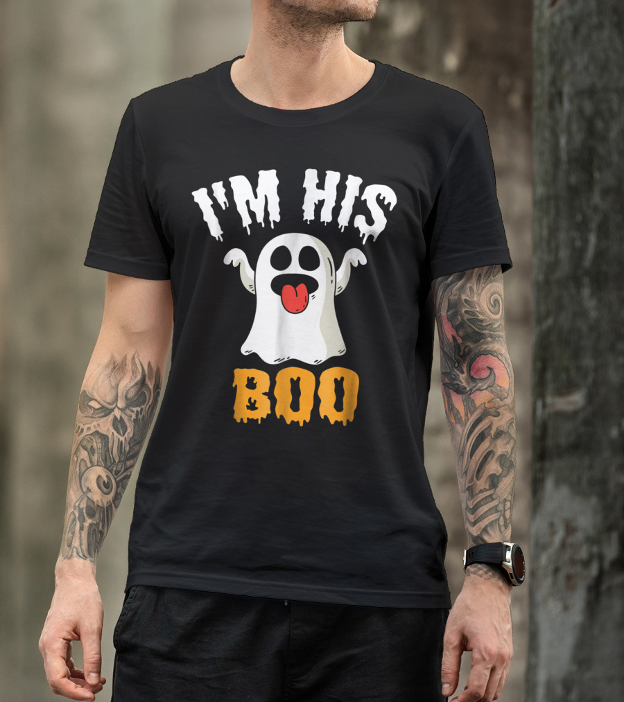 I'M HIS BOO Halloween Ghost Costume T-Shirt